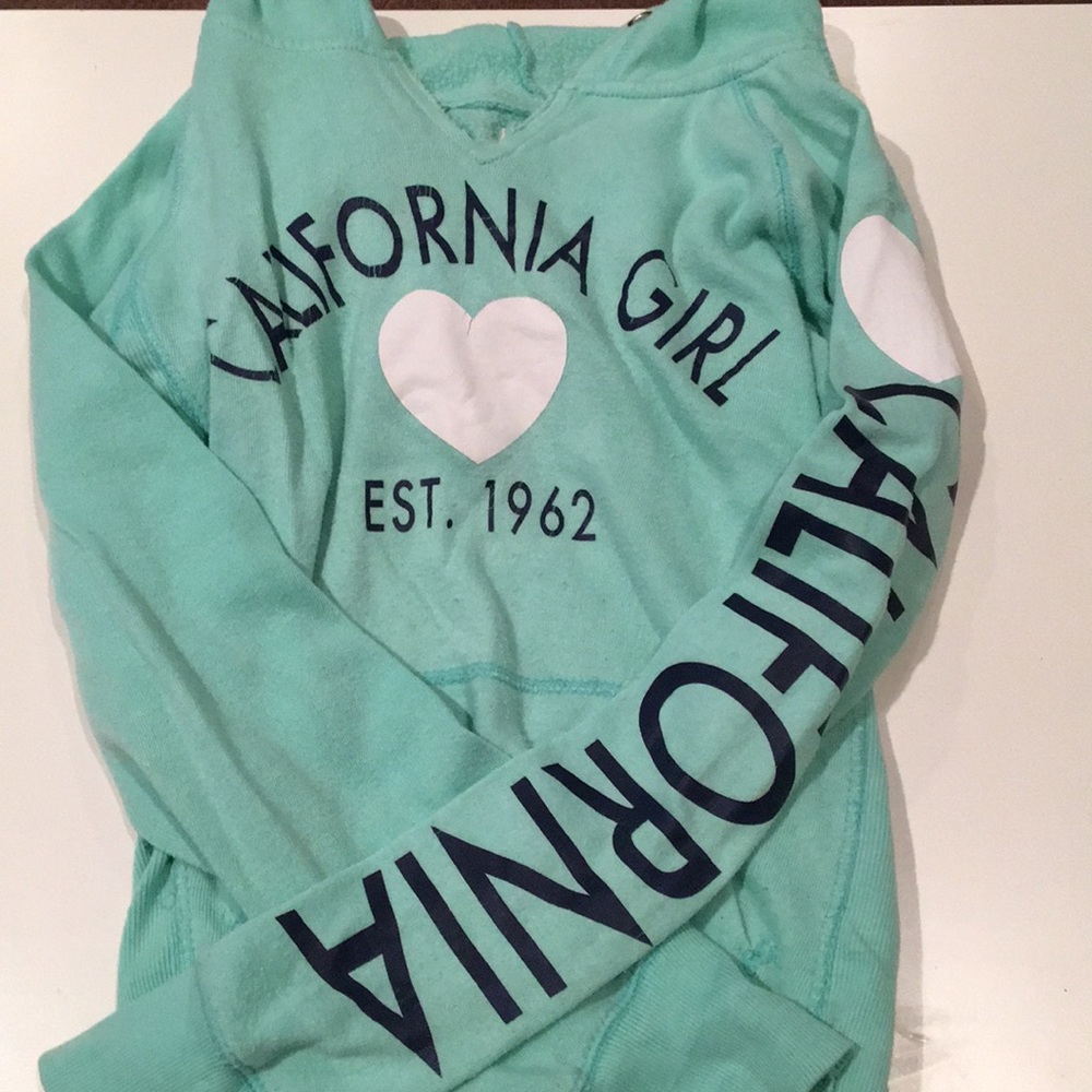 Sea foam green California Girl sweatshirt